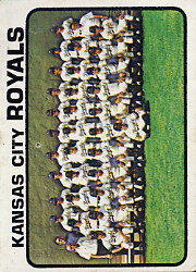1973 Topps Baseball Cards      347     Kansas City Royals TC